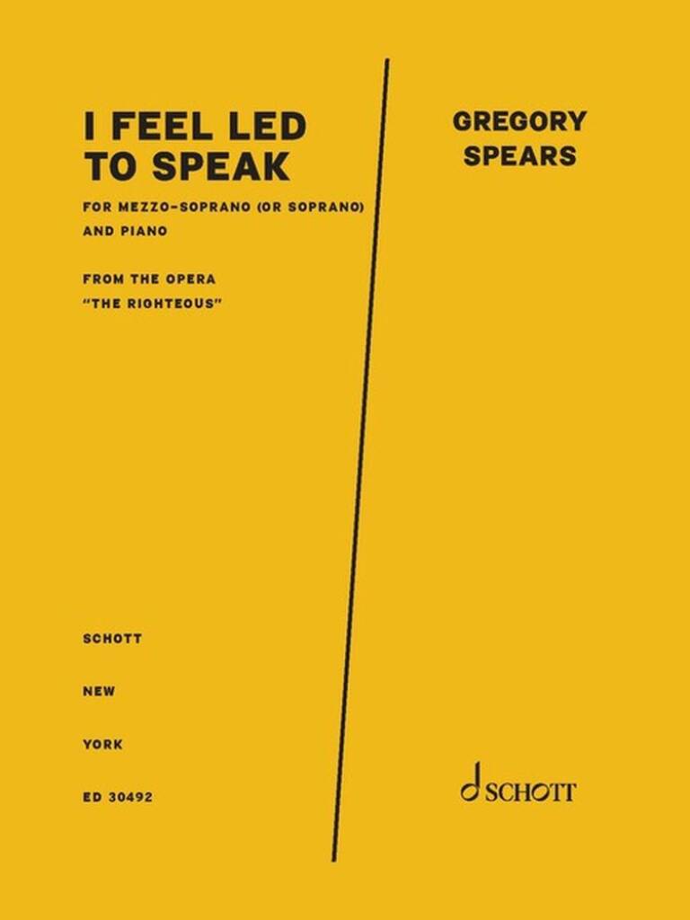 I feel led to speak